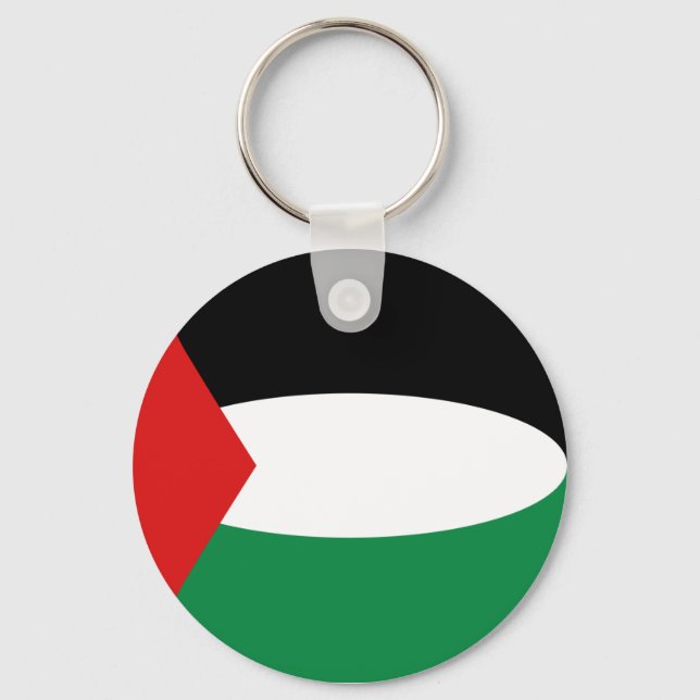Palestine Fisheye Flag Schlüsselanhänger (Vorderseite)