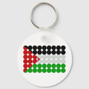 Palestine Flag Circles Schlüsselanhänger