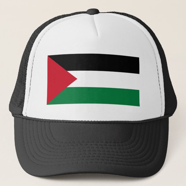 Palestine Flag Truckerkappe (Vorderseite)