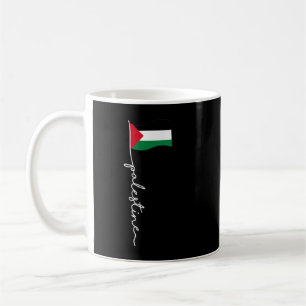 Palestine Flag With Palestine Name For Palestinian Kaffeetasse