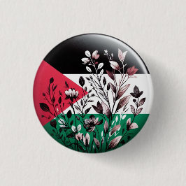 PALESTINE FLORAL BUTTON
