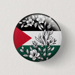 PALESTINE FLORAL BUTTON