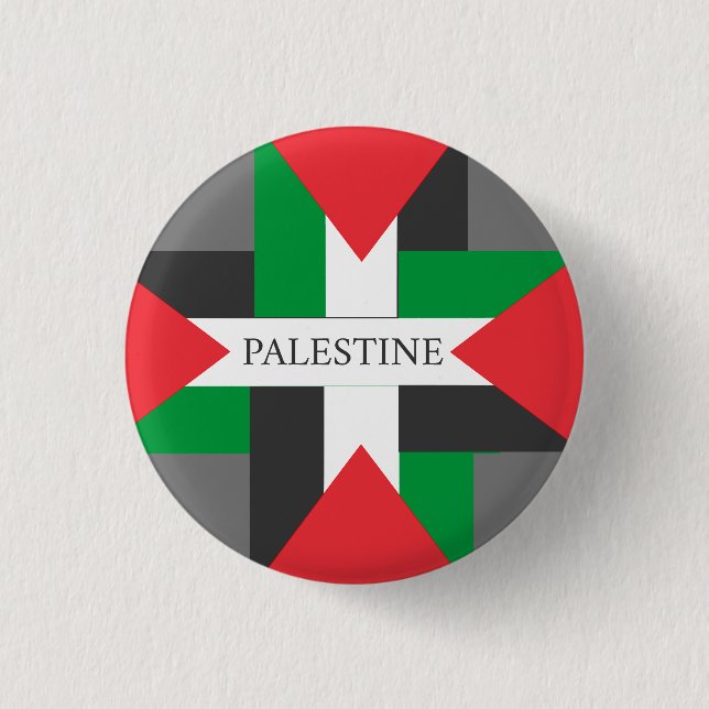 Palestine Footballer sport Soccer Wham-O Frisbee Button (Vorderseite)