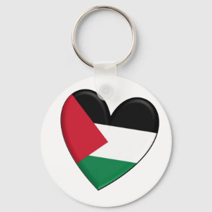 Palestine Heart Flag Schlüsselanhänger