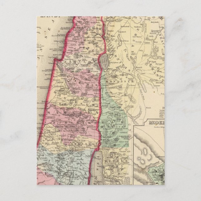 Palestine, Jérusalem Carte par Mitchell (Devant)