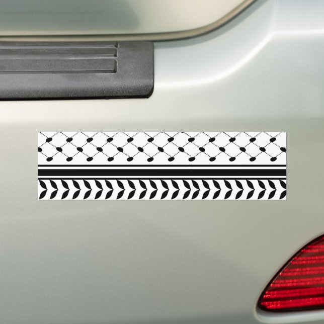 Palestine Keffiyeh Pattern Scarf Autoaufkleber (Auf Auto)