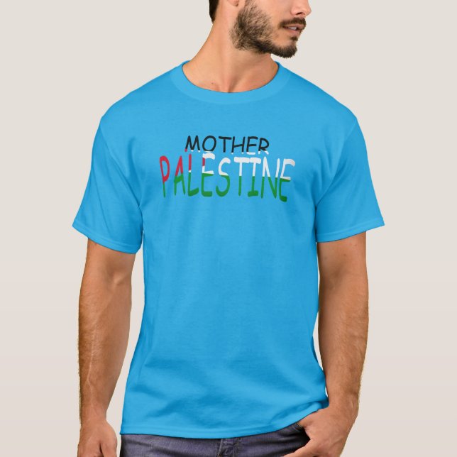 Palestine Mother - Arabic Calligraphy Design T-Shirt (Vorderseite)