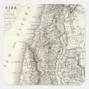 Palestine ou Terre Sainte - Das Heilige Land Quadratischer Aufkleber