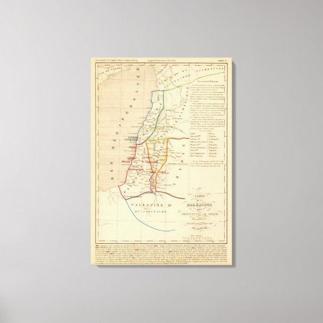 Palestine sous Constantin le Grand, 330 apres JC Leinwanddruck (Vorderseite)