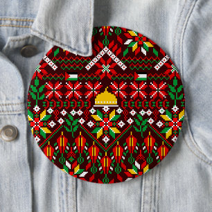 Palestine Tatreez Traditionelle Stickerei Button