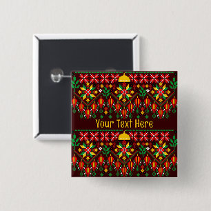 Palestine Tatreez Traditionelle Stickerei Button