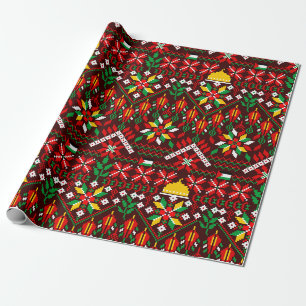 Palestine Tatreez Traditionelle Stickerei Geschenkpapier