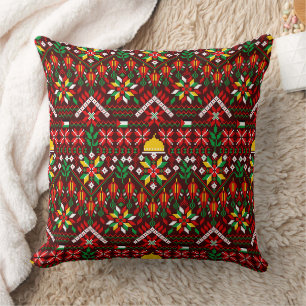 Palestine Tatreez Traditionelle Stickerei Kissen