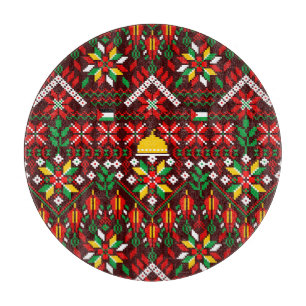 Palestine Tatreez Traditionelle Stickerei Schneidebrett