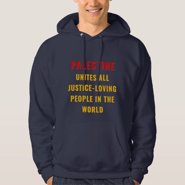 Palestine Unites Hoodie | Menschenrechtsinitiative (Vorderseite)