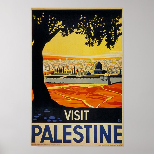 Palestine Vintage Travel Poster (Vorne)