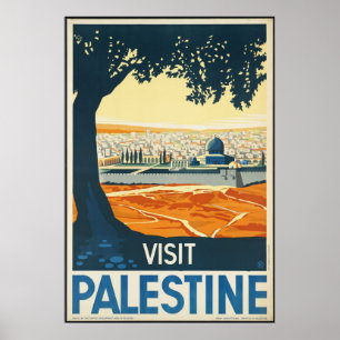 Palestine Vintage Travel Poster und Retro Prints
