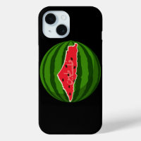 Palestine Watermelon Flag Map Freie Palästinenser