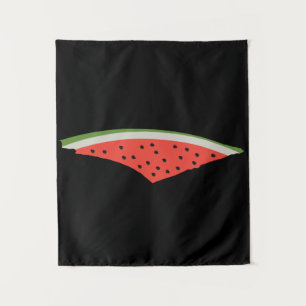 Palestine Watermelon Flag Map Freie Palästinenser. Wandteppich