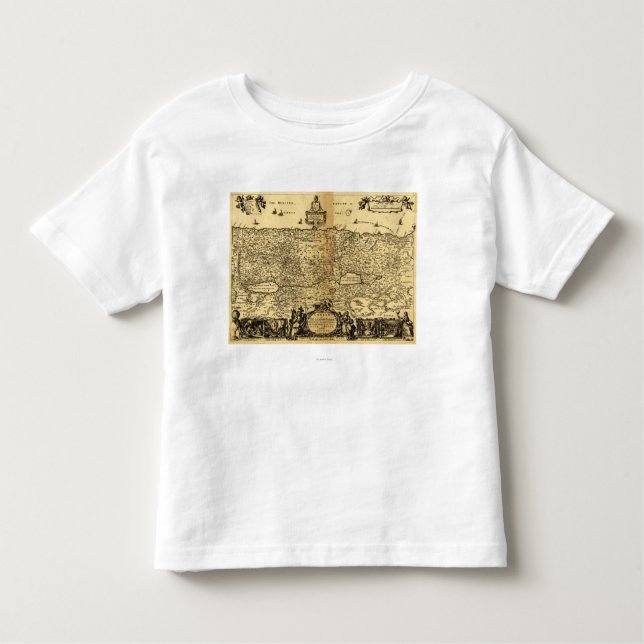 PalestinePanoramic MapPalestine Kleinkind T-shirt (Vorderseite)