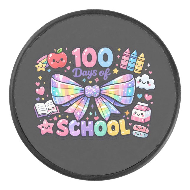 Palet De Hockey 100 Days Of School  (Devant)