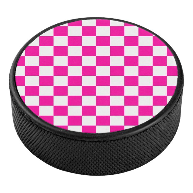 Palet De Hockey à damiers rose et blanc (3/4/2016 12:00:00 AM)