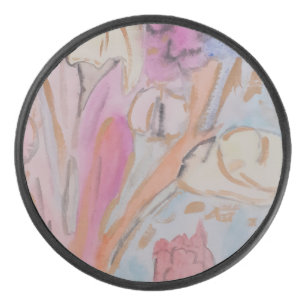 Palet De Hockey Abstrait Pastel Floral