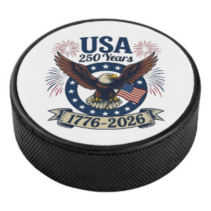 Palet De Hockey Aigle Américain Patriotique 250 Ans 1776-2026