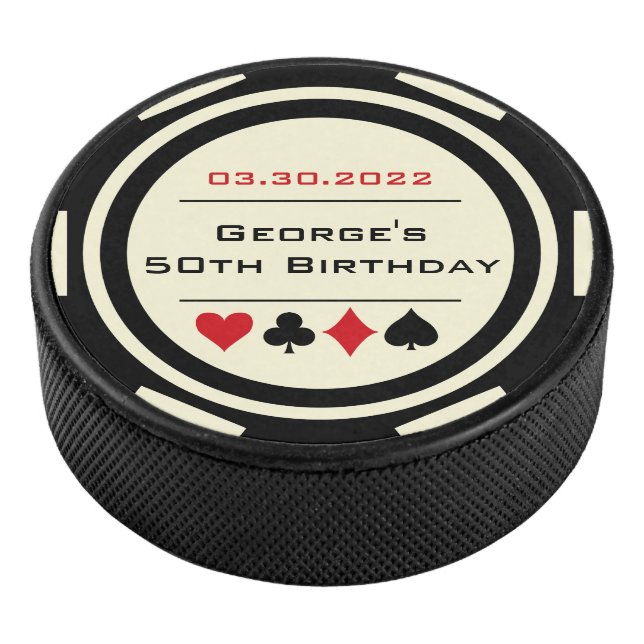 Palet De Hockey Anniversaire Poker Chip Las Vegas Thème Black Crem (3/4/2016 12:00:00 AM)