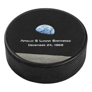 Palet De Hockey Apollo 8 Lunar Earthrise 50e Anniversaire