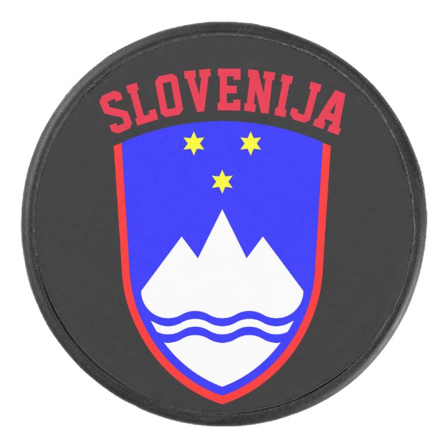 Palet De Hockey Armoiries de SLOVÉNIE (Devant)