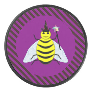Palet De Hockey Assistant Abeille magique d'Halloween Purple et ba