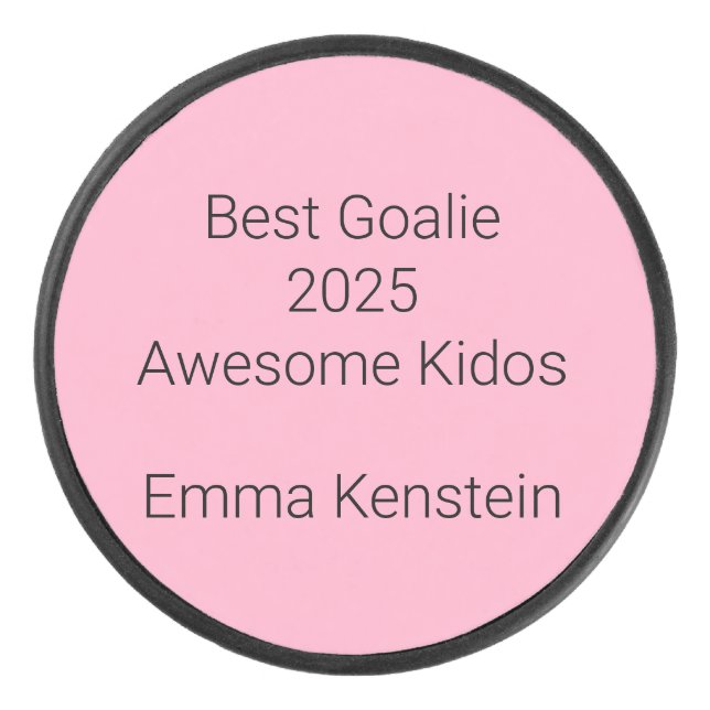 Palet De Hockey Award in Carnation Pink:  (Devant)