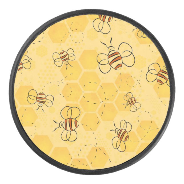 Palet De Hockey Bee Buzzing Honey Bees mignonne (Devant)