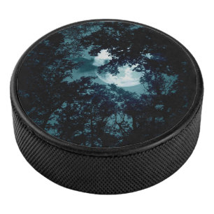 Palet De Hockey Belle Lune qui coule avec les arbres