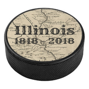 Palet De Hockey Bicentenaire historique de l'Illinois