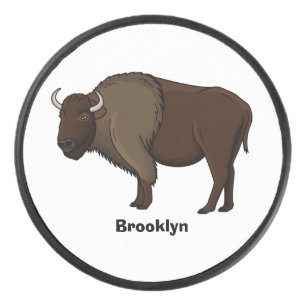 Palet De Hockey Bonne illustration de bison américain