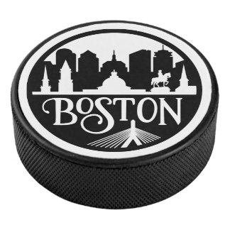 Palet De Hockey Boston Skyline