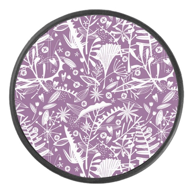 Palet De Hockey Botanique violet moderne (Devant)