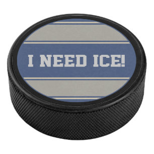 Palet De Hockey Bouton rond - Gris bleu pierre