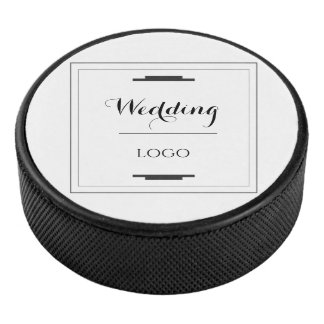 Palet De Hockey Cadeau Personnalisé Élégant de Mariage Moderne sur