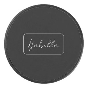 Palet De Hockey Calligraphie Noir Blanc Plaine Créative Nom modern