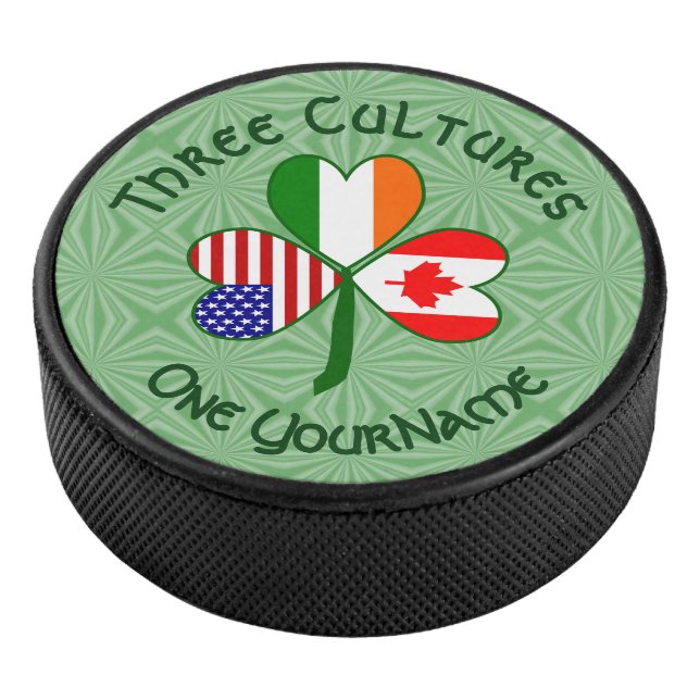 Palet De Hockey Canada Irlande États-Unis Shamrock Drapeau personn (3/4/2016 12:00:00 AM)