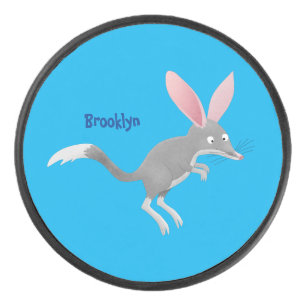 Palet De Hockey Caricature de bilby australien très heureuse