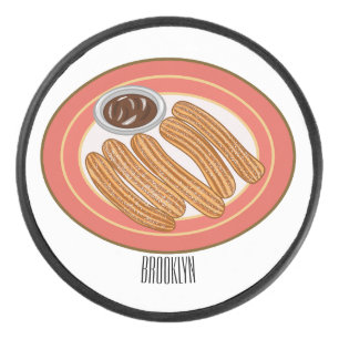 Palet De Hockey Caricature de Churro