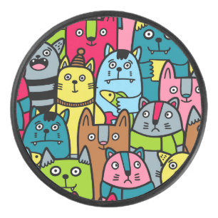 Palet De Hockey Cat et kitten
