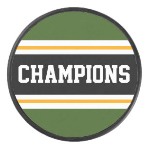 Palet De Hockey CHAMPIONS Amusants Gras Vert Black Hockey Strips