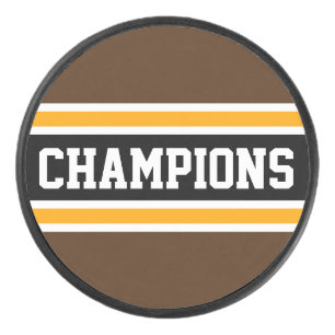 Palet De Hockey CHAMPIONS Athlétique Brun Orange Noir Rayures