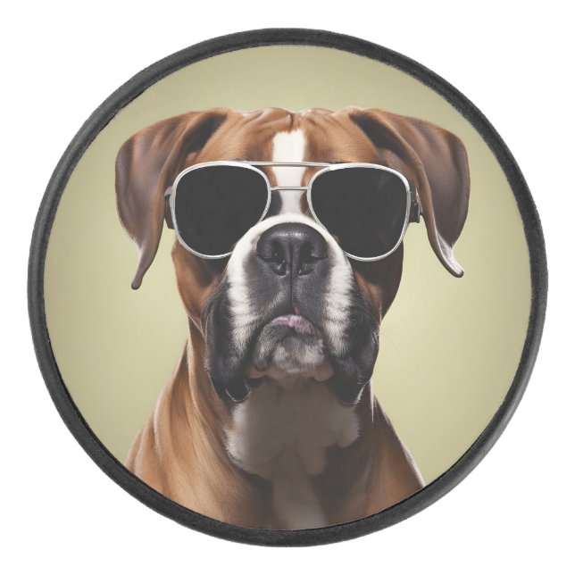 Palet De Hockey Chien de boîte cool (Devant)