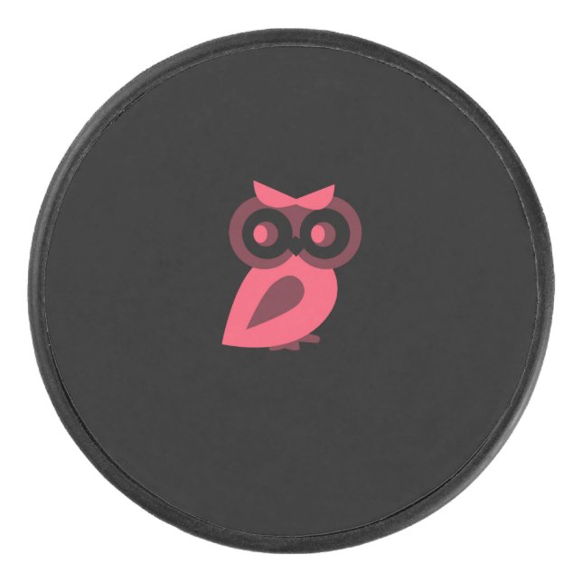 Palet De Hockey Chouette rose Hockey Canard (Devant)